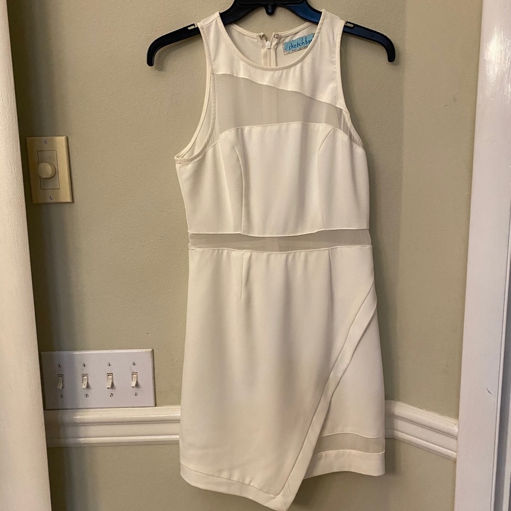 White mini dress
